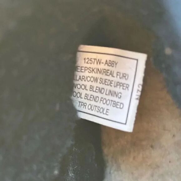 BearPaw Abby Ankle Foldover Boots Black Women’s Size 6 - Picture 8 of 10